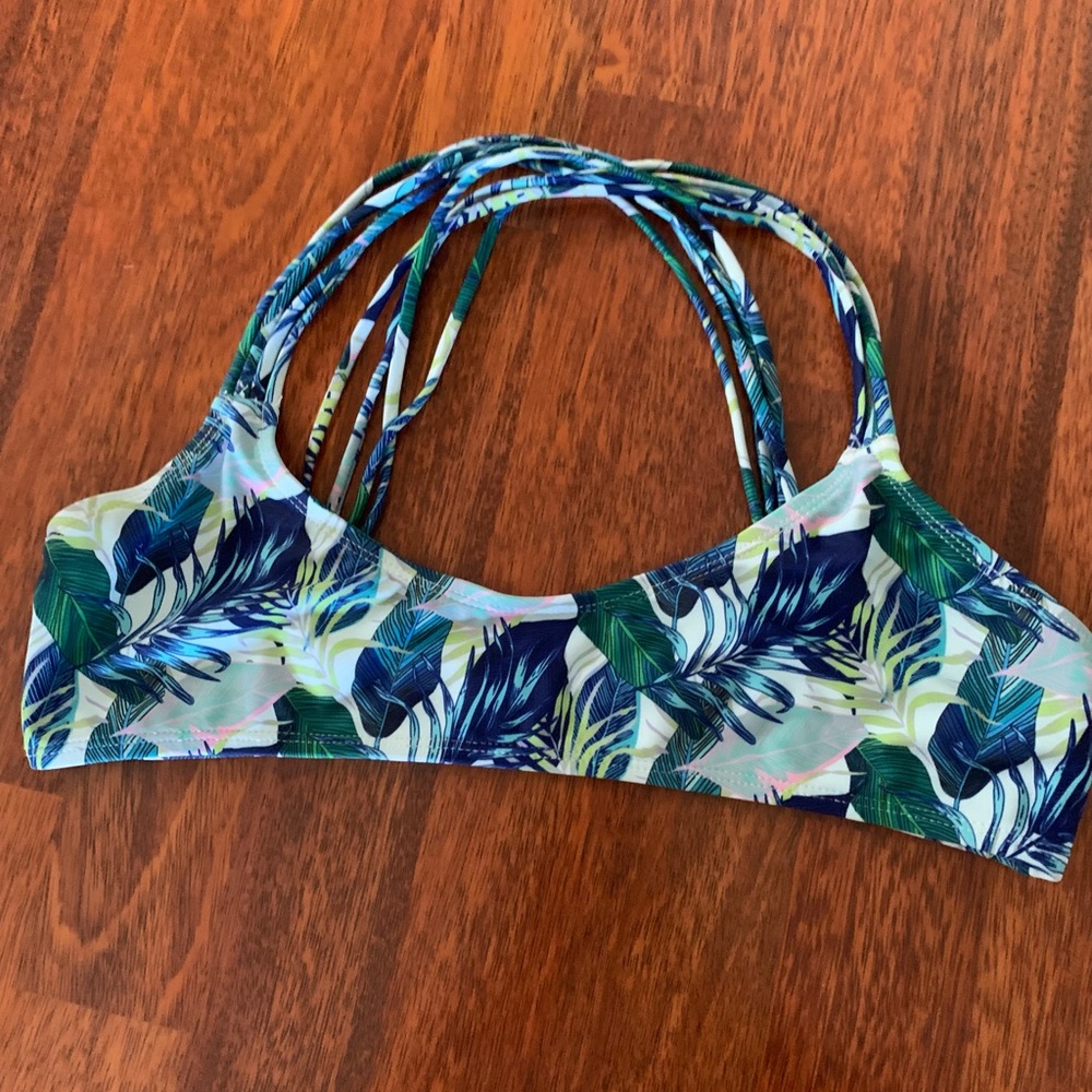 Palm Criss Cross Back Bikini Top